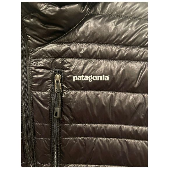PATAGONIA Ultralight Down Zipper Hoodie Black Jacket - Picture 4 of 6